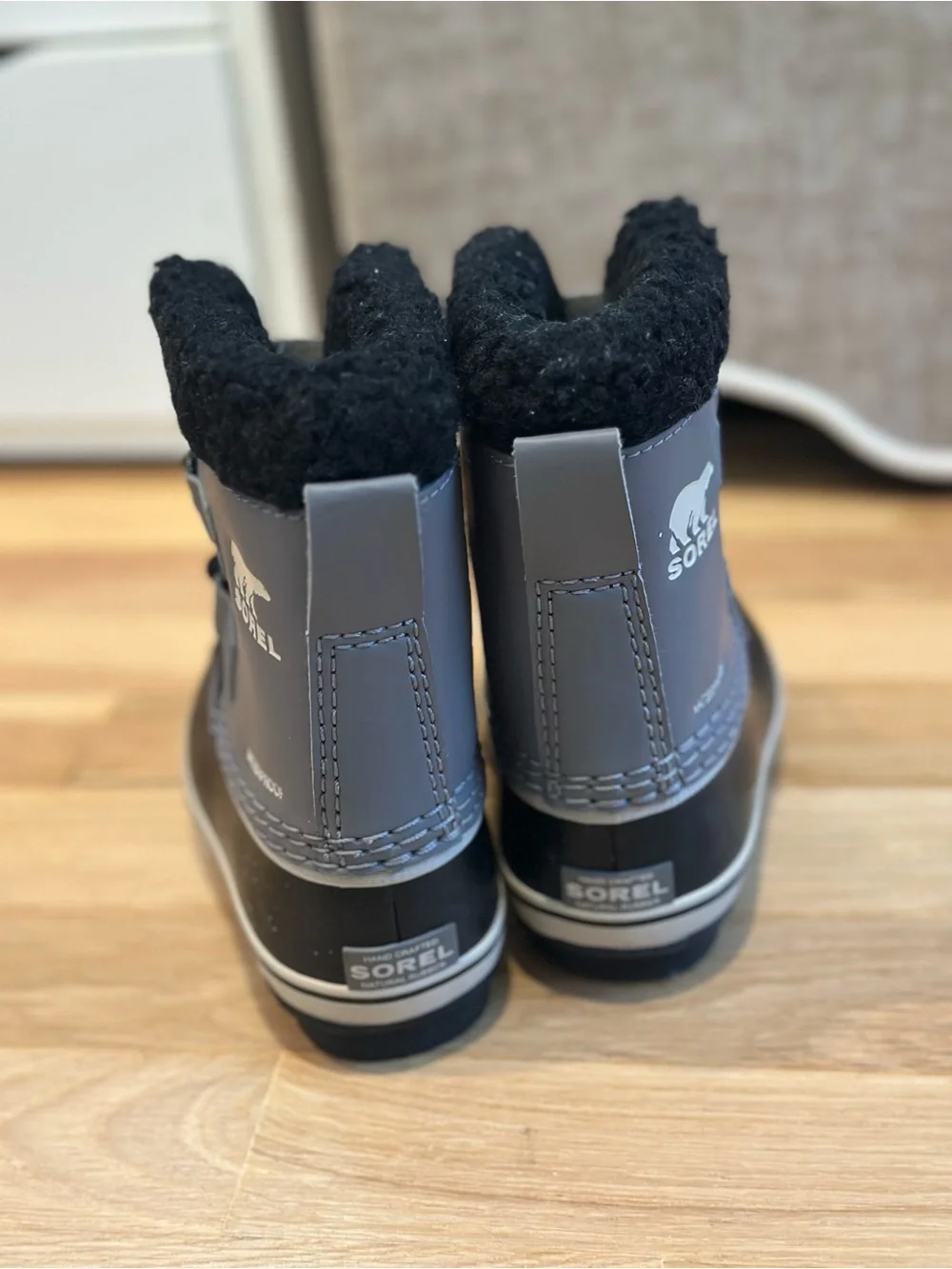 Sorel Toddler Waterproof Winter Snow Boots Gray/Black Size 8